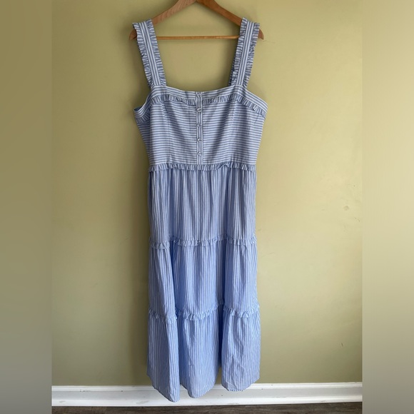 NWT Gal Meets Glam Striped Tiered Maxi Dress - Picture 2 of 6